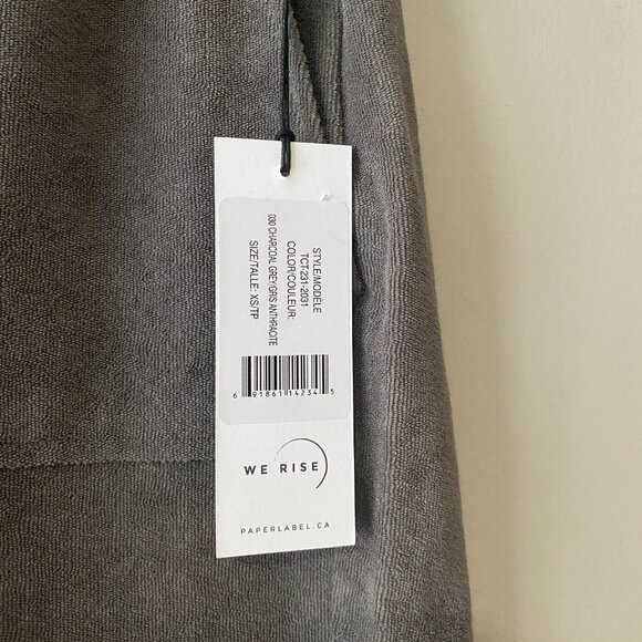 NWT Paper Label 100% Cotton Tommy Bermuda Short Charcoal Grey - Picture 5 of 13